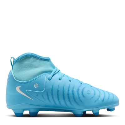 Ghete de fotbal Nike Phantom Luna II Club Firm Ground pentru copii albastru baltic