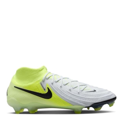 Ghete de fotbal Nike Phantom Luna II Elite Firm Ground argintiu galben