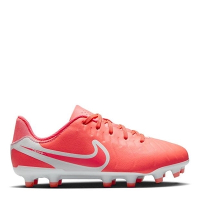 Ghete de fotbal Nike Tiempo Legend 10 Academy Firm Ground pentru copii rosu alb