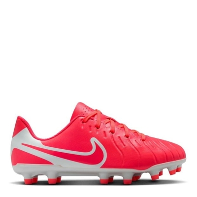 Ghete de fotbal Nike Tiempo Legend 10 Club Firm Ground pentru copii rosu alb