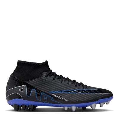 Ghete de fotbal Nike Zoom Mercurial Superfly 9 Academy AG Artificial-Grass negru chrome