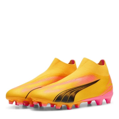 Ghete de fotbal Puma Ultra Match Laceless Firm Ground portocaliu negru