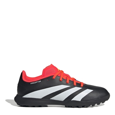 Ghete fotbal gazon sintetic adidas Predator 24 League pentru Copii negru alb rosu