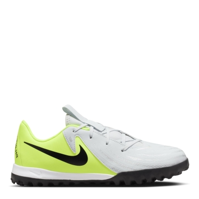 Ghete fotbal gazon sintetic Nike Phantom GX II Academy Juniors argintiu galben