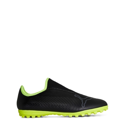 Ghete fotbal gazon sintetic Puma Finesse Juniors negru fluyellow