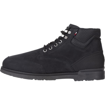 Ghete Tommy Hilfiger OUTDOOR HILFIGER NUBUCK MIX negru bds