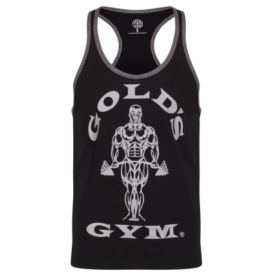 Maiou Golds sala Muscle Joe contrast pentru Barbati negru