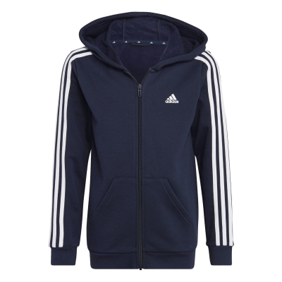 Hanorac adidas 3-Stripes pentru Copii bleumarin alb