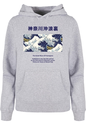 Hanorac APOH - Hokusai 36 pentru Femei deschis gri Merchcode