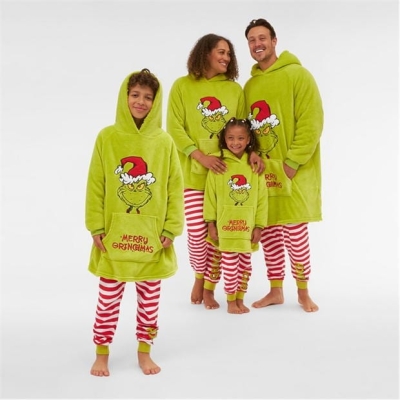 Hanorac Family Grinch Snuggle pentru copii cu personaje