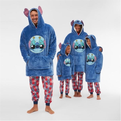 Hanorac Family Lilo & Stitch Snuggle pentru adulti cu personaje lilo+ +stitch