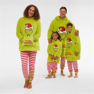 Hanorac Family Unisex Grinch Snuggle cu personaje