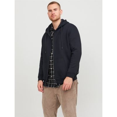 Hanorac Jack and Jones Bradley cu fermoar marimi mari pentru Barbati negru