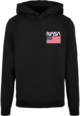 Hanorac NASA - Stars and Stripes Basic negru Merchcode