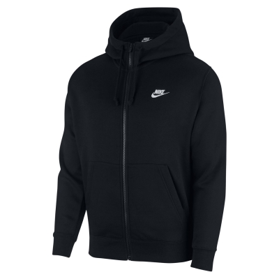 Hanorac Nike Sportswear Club Fleece Full-cu fermoar pentru Barbati negru