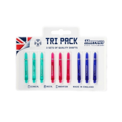 Harrows Darts Tri . Dart Shafts multicolor