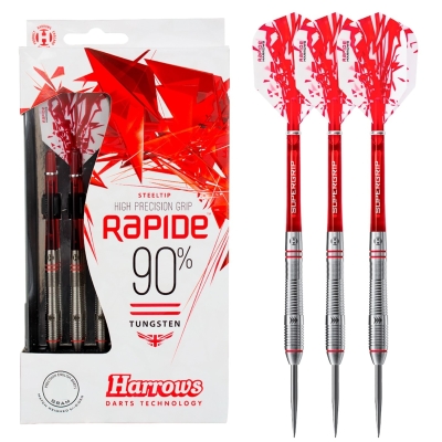 Harrows Darts Rapide 90% Tungsten Darts argintiu rosu