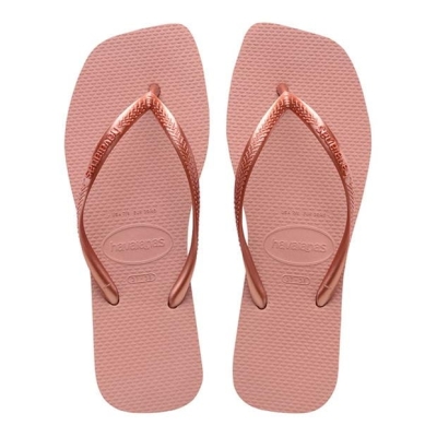 Papuci de plaja Havaianas Square pentru femei multicolor roz