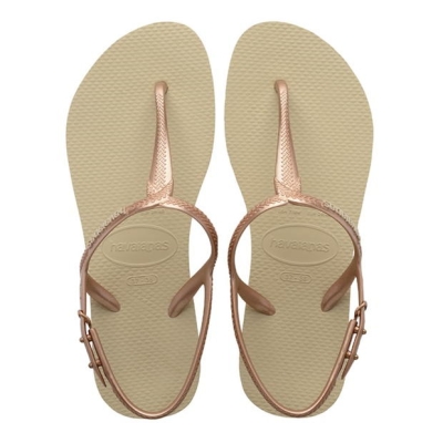 Papuci de plaja Havaianas Hav. Twist Sand gri 37/38 pentru femei bej