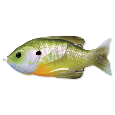 HOLLOW BODY SUNFISH WALKING BAIT 7,5CM 12G FLOATING NATURAL verde BLUEGILL LIVE TARGET