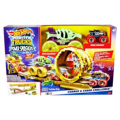 Hot Wheels Hot Wheels Monster Trucks Rhinomite Chargin’ Challenge Playset