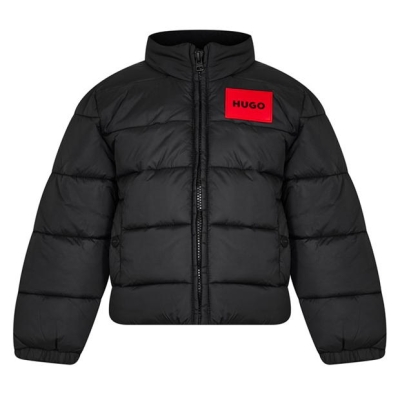 HUGO Hugo Logo Puffer copii negru 09b