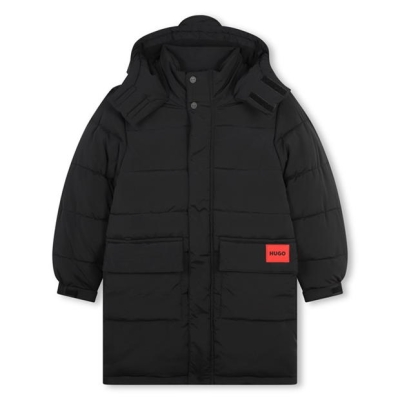 HUGO Hugo Long Puffer copii negru 09b