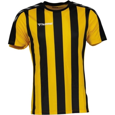 Hummel cu dungi Jersey copii negru sprtsyllw