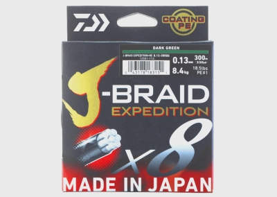 J-BRAID EXPEDITION X8E 010MM 6,90KG 150M VERDE DAIWA