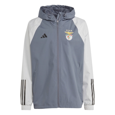 Jacheta adidas Benfica Tiro 23 All-Weather pentru adulti deschis gri