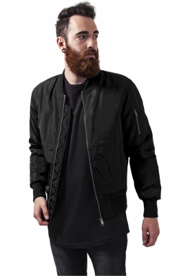 Jacheta doua culori Bomber negru negru Urban Classics