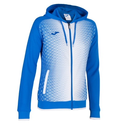 Jacheta Joma Supernova cu gluga Royal-alb pentru Femei albastru roial