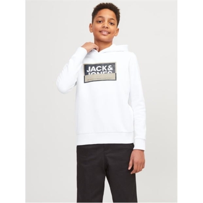 Hanorac Jack and Jones Logan pentru baietei alb