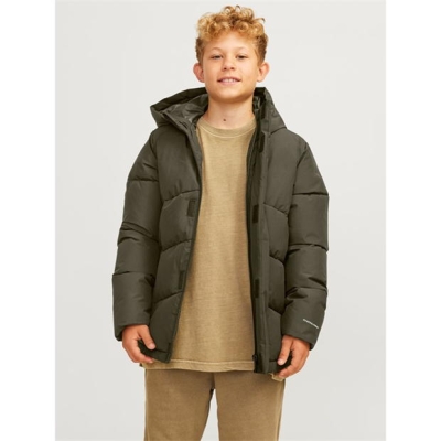 Jack and Jones World Puffer copii oliv bleumarin