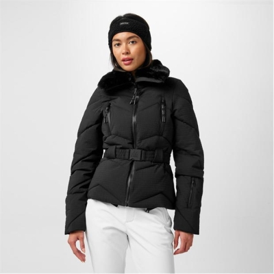 Jack Wills Collar Puffa Jkt pentru femei negru