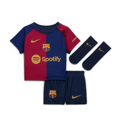 Kit fotbal bebelusi Nike Barcelona Acasa 2024 2025 albastru