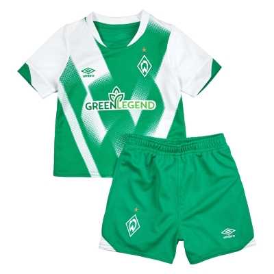 Kit Mini Umbro Werder Bremen Acasa 2022 2023 Juniors verde