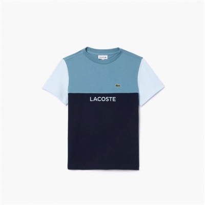 Lacoste Lacoste Block Tee Jn52 albastru multicolor hji