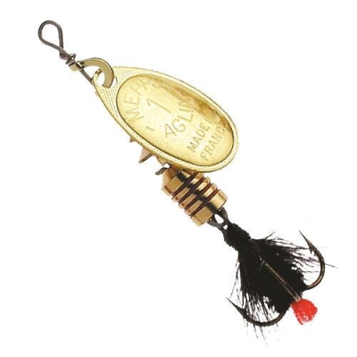 LINGURITA ROTATIVA MOUCHE NOIR 1,5G GOLD MEPPS