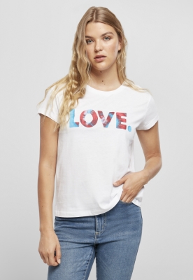 Love Batik Box Tee pentru Femei alb Mister Tee