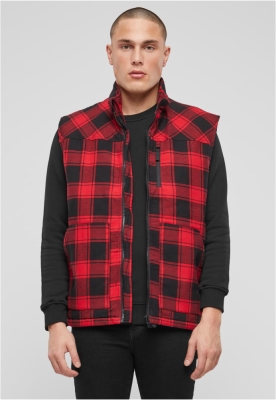 Lumber Vest rosu negru Brandit