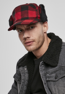 Lumberjack Wintercap rosu negru Brandit