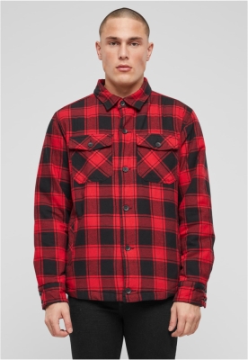 Lumberjacket rosu negru Brandit