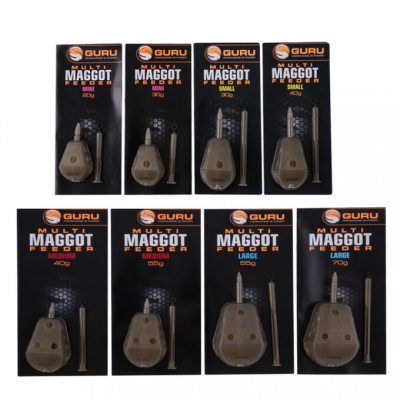 MAGGOT FEEDER MEDIUM 55G GURU