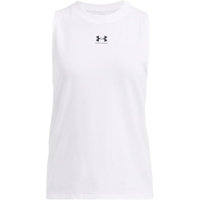 Maiou Under Armour Muscle alb negru