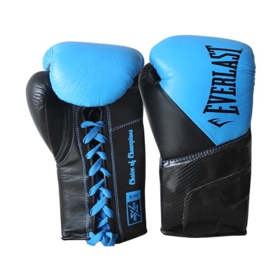 Manusi box pentru lupte Everlast Protex albastru negru