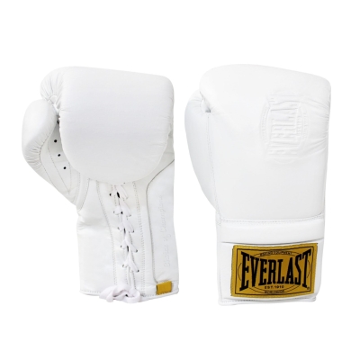 Manusi de box Everlast 1910 Pro cu siret alb