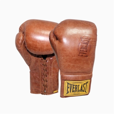 Manusi de box Everlast 1910 Pro cu siret maro