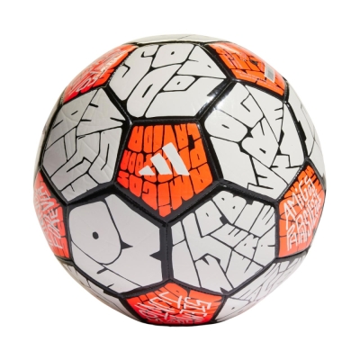 Minge fotbal adidas Messi Club alb-portocaliu HE3814