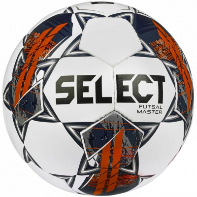 Minge fotbal Select Hala Futsal Master grain 22 FIFA Basic alb-portocaliu 17571